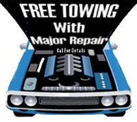 Sergeant Clutch Discount Transmission & Automotive Offers FREE Towing Service With Major Repairs Ask For Details